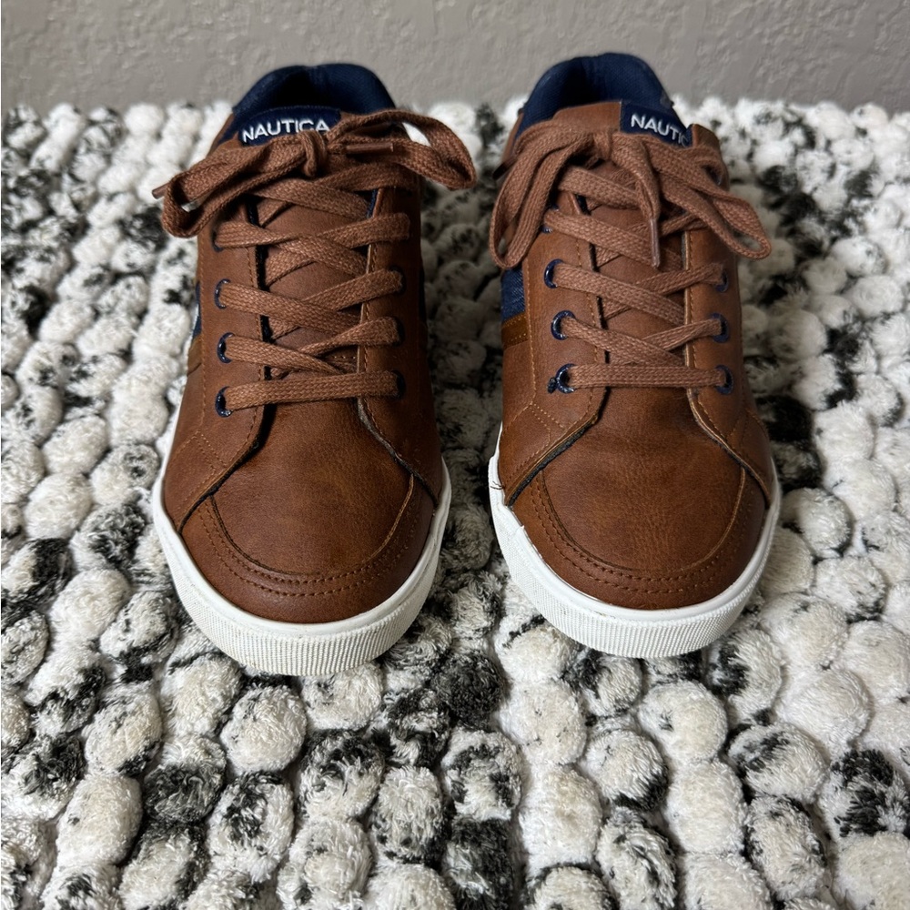 Nautica Kids Brown Sneakers with White Soles